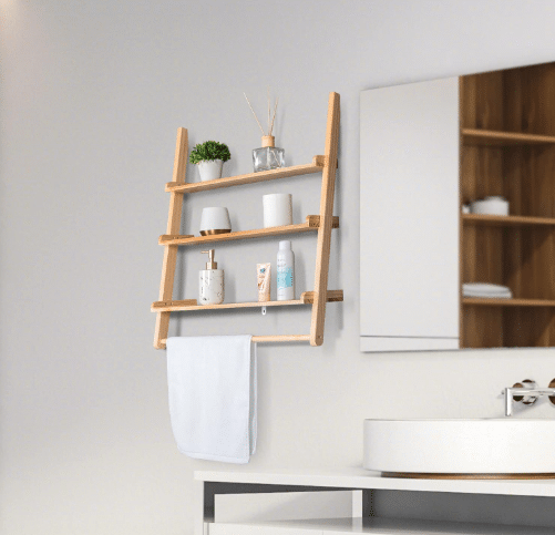 Towel Wood Storage Rack